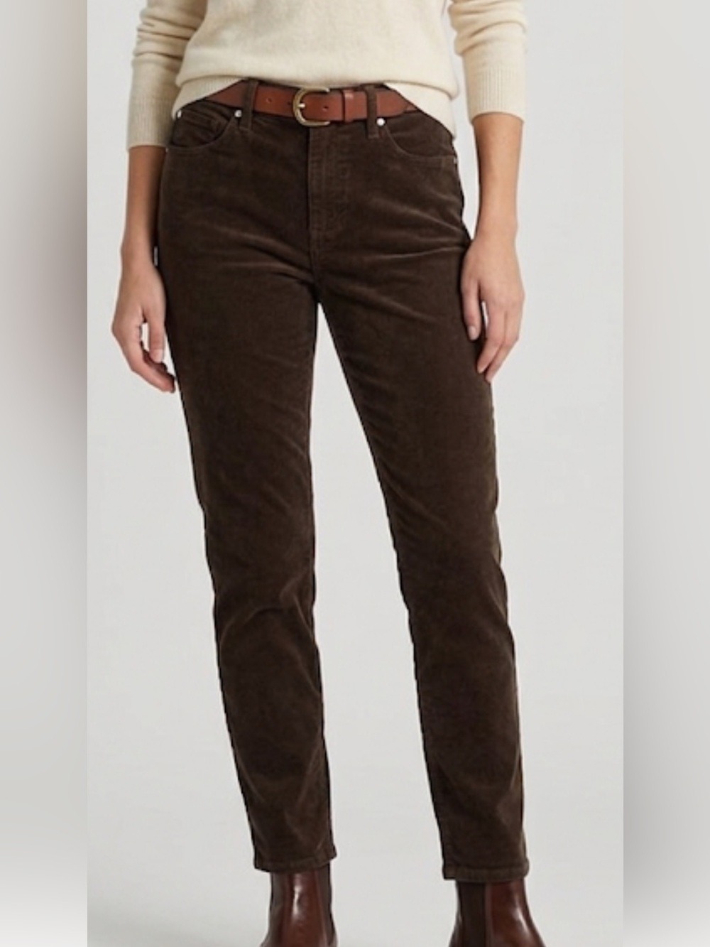 Seven7 gray corduroy straight pants